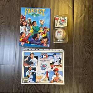 1991 MLB All-Star Game Toronto Memorabilia Lot Baseball Fanfest Program Poster